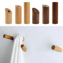 Wooden Wall Hook Pegs Hallway Coat Hanger Holder Modern Benchwood 3x6cm