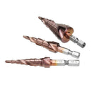 3Pcs M35 Cobalt Step Drill Bit 3-12/4-12/4-20Mm Step Drill Cutter Pagoda Sh
