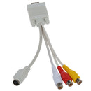 VGA SVGA to S-Video 3 RCA TV AV Converter Cable 7 9/10" for PC