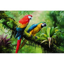 5D DIY Full Drill Diamond Painting 2 Magpies Cross Stitch Embroidery Mosaic