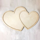 Double Heart Shaped Puzzle Jigsaw Guest Book Wedding Supplies Home Decor