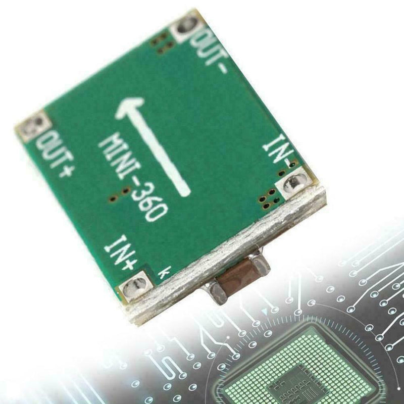 2pcs Mini360 3A DC Voltage Step Down Power Converter 3.3V Buck Module 5V 9V P3X4