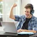 CT-677 3.5mm Wired Gaming Headphones Bass Over-Ear Ergonomic Headset w/ Mic