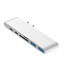 7 In 1 USB Type C Hub USB C & SD/TF Card Reader 2 USB 3.0