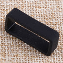 10pcs Watch Strap Retaining Hoop Loop Retainer Buckle Holder Ring Keeper Black