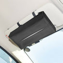 Universal PU Leather Car Sun Visor Tissue Paper Napkin Storage Box Holder Cov FT