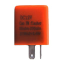 10PCS 12V Pin Adjustable Frequency LED Flasher Relay Turn Signal Blinker Orange