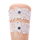 2pcs/set Women Wedding Leg Ring Garter White Lace Bride Garters Belt Fashion  3C