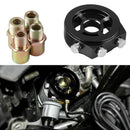 Oil Pressure Gauge Filter Sandwich Adapter Plate for 1/8 Npt Temperature Se F7R3