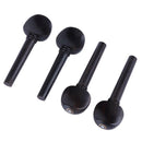 4pcs Violin Tuning Pegs Ebony Violin Peg Musical Instrument Violin Part Kit
