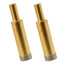 2 Piece Diamond Holesaw Tile Ceramic Slate Porcelain Marble Drill Bits 18mm