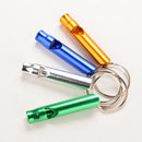 2X Survival Whistle Emergency Alert Whistle with Key Chain Hiking Campings LJ