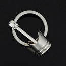 1*Cute Car Metal Piston Keychain Keyfob Engine Fob Key Chain Ring Keyring CA