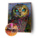 Full Round 5D Diamond Painting DIY Animal Rhinestone (Splicing Owl B2456)