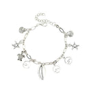 Bohemian Beach Wave Shell Pendant Ladies Anklet Metal Starfish Turtle Ankle