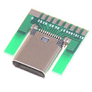 DIY 24pin usb 3.1 type c female plug socket connector smt type with pc board Pg