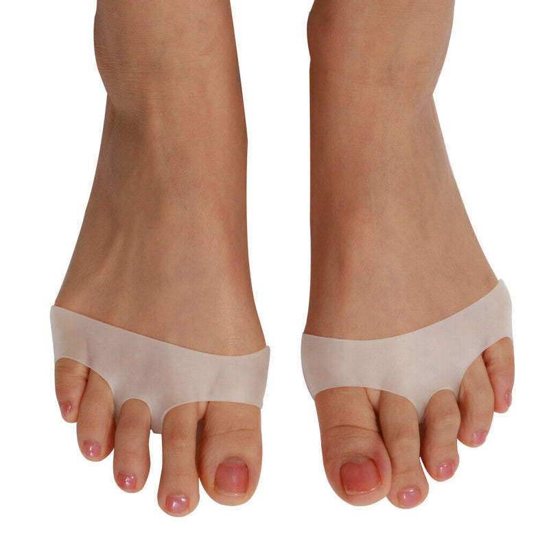 1 Pair Open-toed Forefoot Cushions Toe Separators Metatarsal Pad Corrector