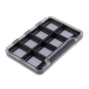 2Pcs Magnetic Base Clear Fly Fishing Flies Box 8 Windows Hooks Trout Case