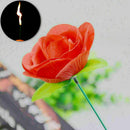 Stage Close Up Trick Torch Rose to Fire Tricks  Flame Appearing Flower Tool R0M6