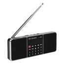 Mini Portable Rechargeable Stereo L-288 FM Radio Speaker LCD Screen Support