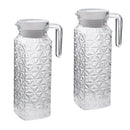 2 Pcs Water Pitcher 1.1Litre Coffee Ice Tea Jar Jugs for Bar Restaurant