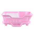 Environmental Plastic Kitchen Sink Dish Drainer Set Rack Washing Holder Bas
