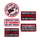 Service Dog Patch Badge with Hook Backing Service Animal Vests Harnesses 1#