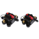 Car Stereo Audio Fuse Holder Inline Inverter 80+250AMP DC12V-24V Car Push Button