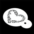 Novelty 3PCS/SET Heart Fondant Cake Stencil Cappuccino Cupcake Decoration 3C