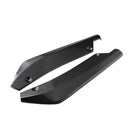 2x445mm Car Rear Bumper Lip Splitter Carbon Fiber Protectors Anti-crash Diffuser