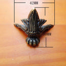 4pcsAntique Brass Wood Case Feet Leg Corner Protector Decor For Jewelry Box FT