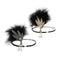 2 Lot Women's Fascinator Feather Crystal Headband Charleston Party Headwear
