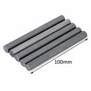 5Pc 10MM 99.99% Graphite Electrode Cylinder Rods Carbon Stirring Bar For Melting