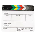 30x24.5cm Acrylic Movie Clapperboard Director Board TV Film Cut Action Scene