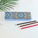 DIY Mandala Special Shaped Diamond Painting 2 Grids Students Pencil Box