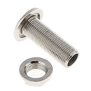 Straight Thru-Hull Connection for Hose, 1/2" Barb Boat 316 Stainless Steel