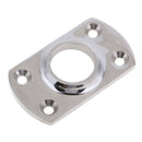 2Pcs Boat Hand Rail Fitting 90 Degree Stainless Steel Rectangular Base 25mm