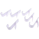 6PCs Home Kitchen Shower Door Towel Hook Plastic Towel Hanger Storage Organi  JR