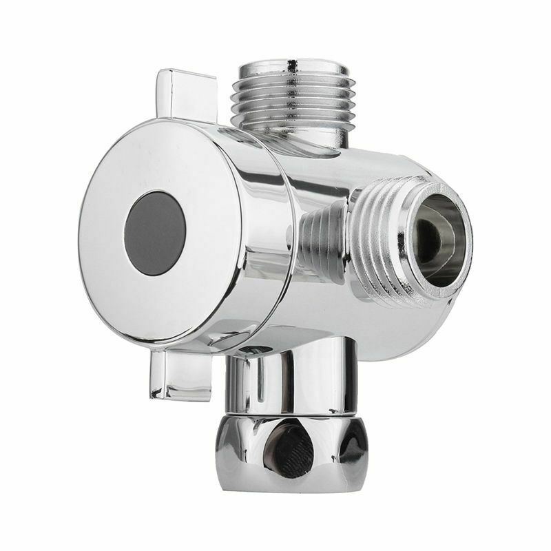 1/2 inch 3 Way T-adapter Toilet Bidet Bath Shower Head Arm Mounted Diverter E4C8