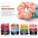 36pcs Hair Scrunchies Lot Velvet Stretch Hair Bands For Women Ponytail Holder