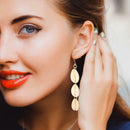 Creative Shell Dangle Ear Hook Elegant Women Long Drop Earrings Jewelry