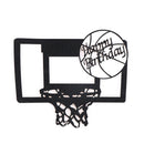1x basketball cake cupcake topper cake flags boy birthday party decor JR