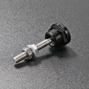 22mm Push Button Bonnet Hood Pin Lock Clip Kit Quick Release Latch (Black)