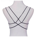 Women Sexy Crop Tops Strap Vest Cut Out Shirt Beach Tank black