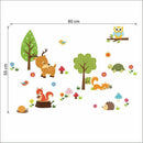 Cute Cartoon Wall Stickers Baby Kids Room Decor Cute Zoo Animals Nursery Decals/
