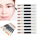 10Pcs Hot Makeup Double-end Eye Shadow Eyeliner Brush Sponge Applicator Tool