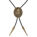 Wolf Head Bolo Tie Necklace Cowboy Bolas Rodeo Bootlace Tie