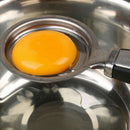 1X(Household Stainless Steel White Egg Yolk Seperator Separator Kitchen Coo