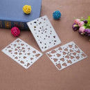 3pcs Geometry DIY Craft Cutting Dies Stencil Scrapbook Embossing Album Card