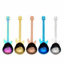 5 Pcs Guitar Coffee Teaspoons Spoon, Musical Demitasse Spoon Stainless Stee F1O5